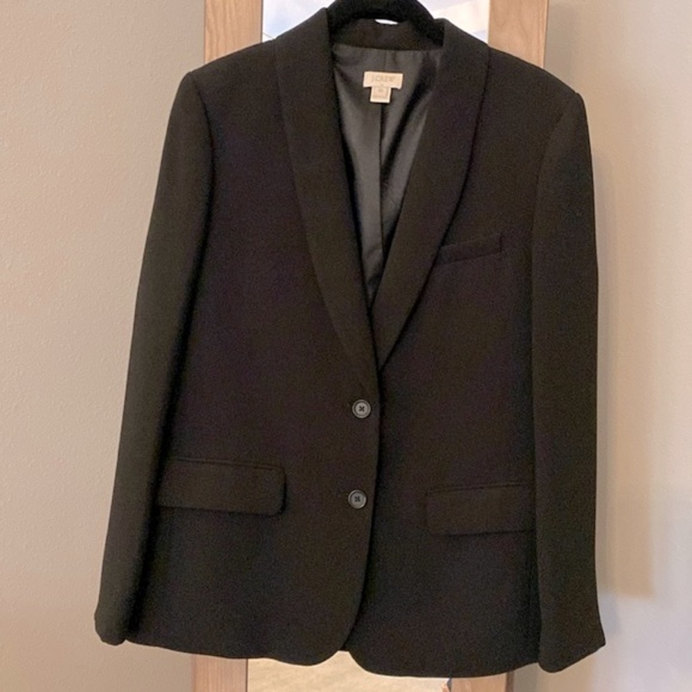 Classic Black J. Crew Blazer Jacket, Size 10